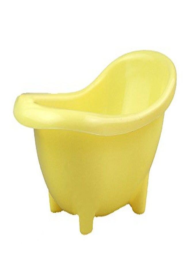 سايج سكوير حوض استحمام رملي مقاس 19 سم مع حمام للهامستر/الجرذ القزم/الجربوع/الشنشيلة/الفئران (أصفر) - Image 3